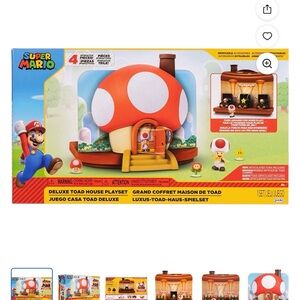 Nintendo Super Mario Deluxe Toad House Playset